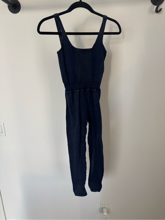 FP Movement by Free People Pants - FP Movement by Free People Navy Tank-Style Jumpsuit